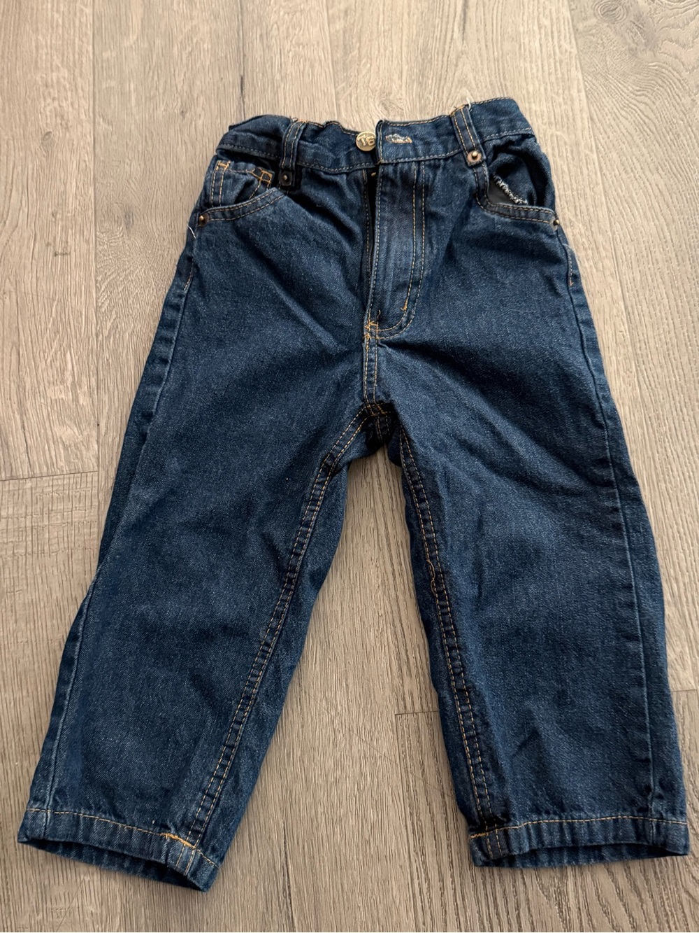 Tuff Guys Toddler Boys Soft Denim Elastic Waist Jeans - Size 3T